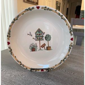 Thomson Pottery Birdhouse Chop Plate
